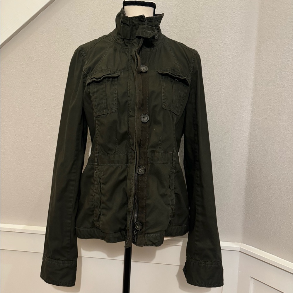 Abercrombie & Fitch Cargo Green Jacket Large